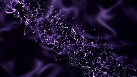 Abstract waves background. Particles background. Loop animation Stock Footage 76020606