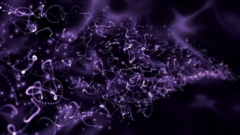 Abstract waves background. Particles background. Loop animation Stock Footage 76020613