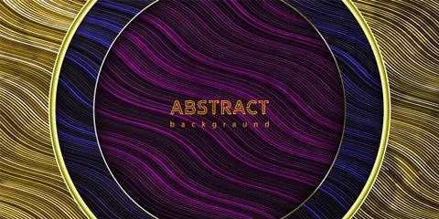 Abstract waves background. Vector geometric illustration. Graphic design elem Stock Illustration