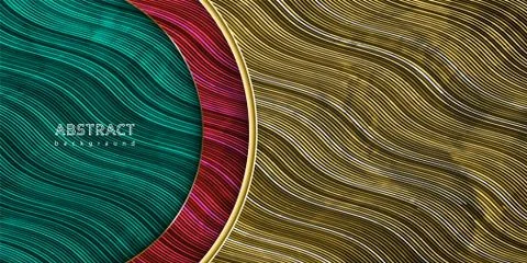Abstract waves background. Vector geometric illustration. Graphic design elem Stock Illustration