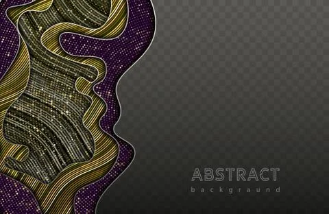 Abstract waves background. Vector geometric illustration. Graphic design elem Stock Illustration