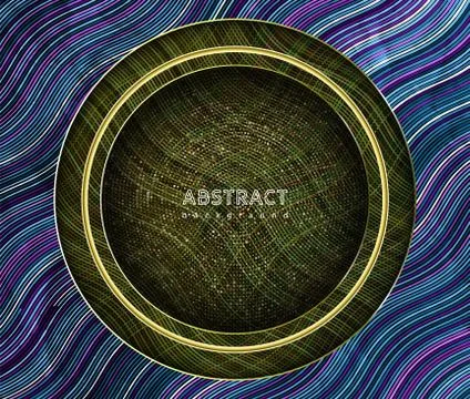 Abstract waves background. Vector geometric illustration. Graphic design elem Stock Illustration