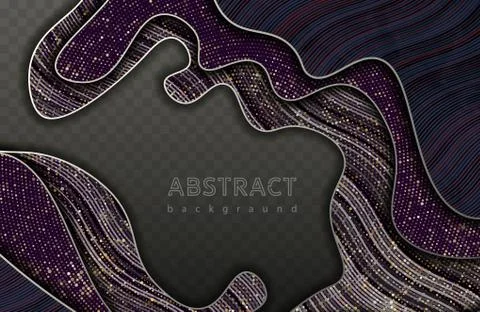 Abstract waves background. Vector geometric illustration. Graphic design elem Stock Illustration