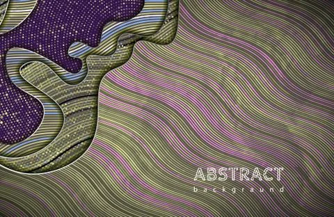 Abstract waves background. Vector geometric illustration. Graphic design elem Stock Illustration