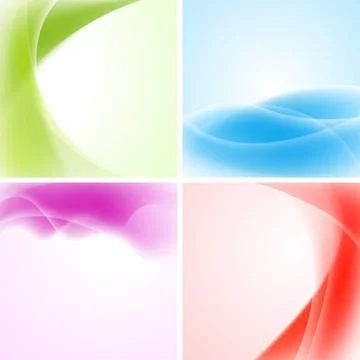 Abstract waves backgrounds. Vector design eps 10. Gradient mesh included A... Stock Photos