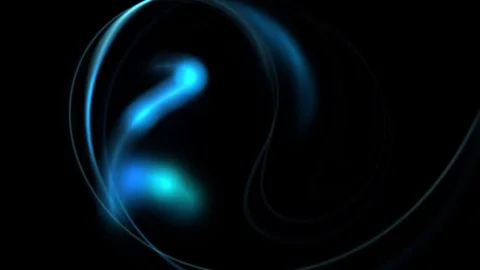 Abstract waves on the black, flowing lines Stock Footage 70521189