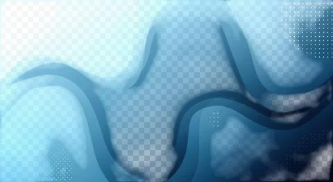 Abstract waves blending seamlessly into a tranquil cosmic blue expanse Stockillustratie