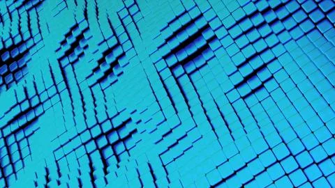 Abstract waves blocks Stock Illustration