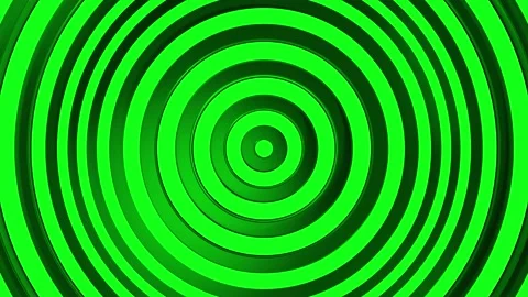 Abstract Waves circular green Stock Footage 201312750