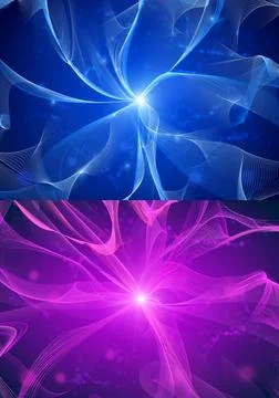Abstract waves consisting of a grid of thin lines. 库存插图