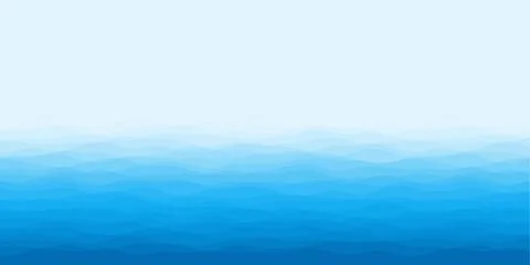 Abstract waves cover. Horizontal background with curves in light blue color.. Foto stock