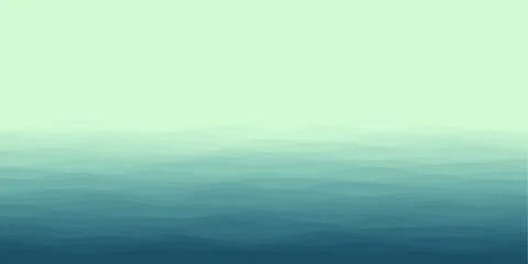 Abstract waves cover. Horizontal background with curves in dark mint colors.. Stock Photos