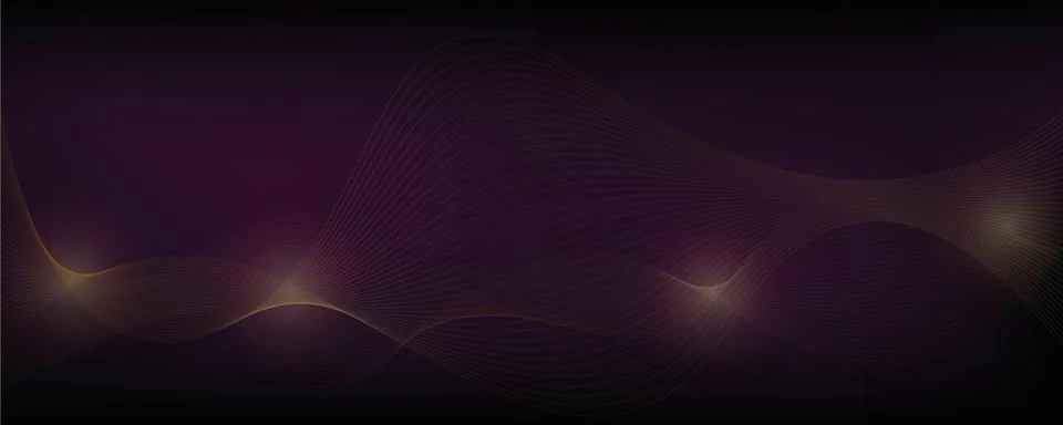 Abstract waves dark background Stock Illustration