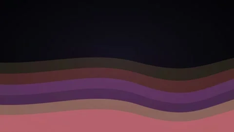 Abstract waves of dark purple and pink flowing lines in motion animation. Vídeos de archivo 341770722