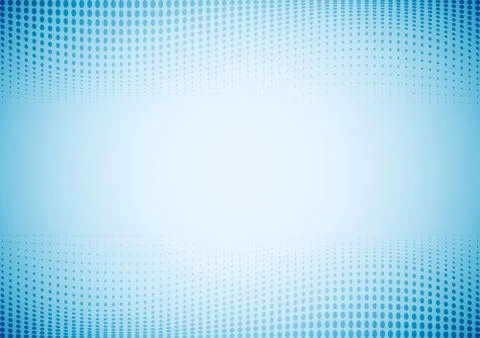 Abstract waves dots pattern halftone blue gradient background and texture. Stock Illustration