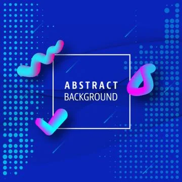 Abstract waves with fluid gradient shapes design Stock Illustration