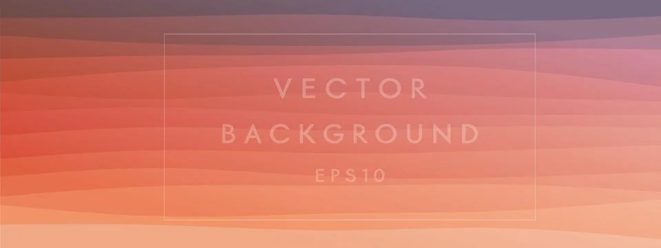 Abstract waves fluid shape levels background bright color gradient. Trendy te Stock Illustration