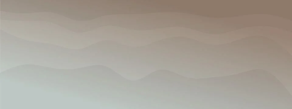 Abstract waves fluid shape levels background dark natural pale colors gradien Stock Illustration