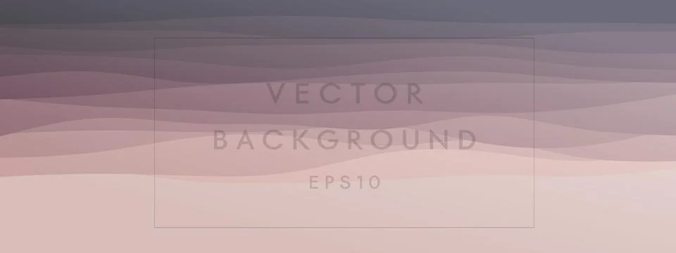 Abstract waves fluid shape levels background delicate pastel color gradient Stock Illustration