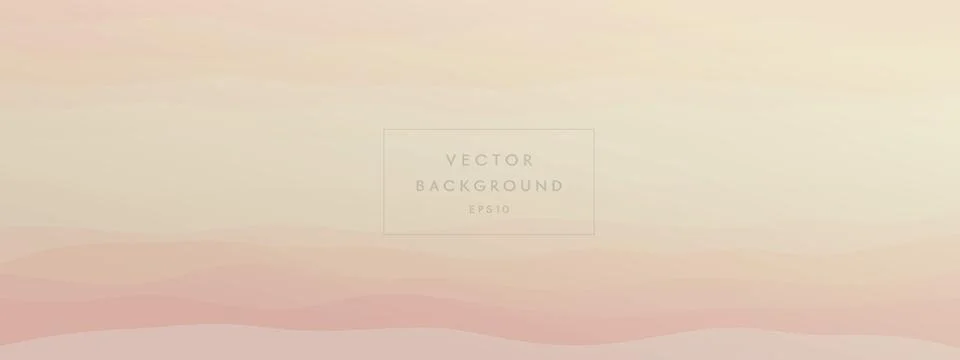 Abstract waves fluid shape levels background delicate pastel color gradient Stock Illustration