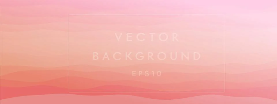 Abstract waves fluid shape levels background bright color gradient. Trendy te Stock Illustration