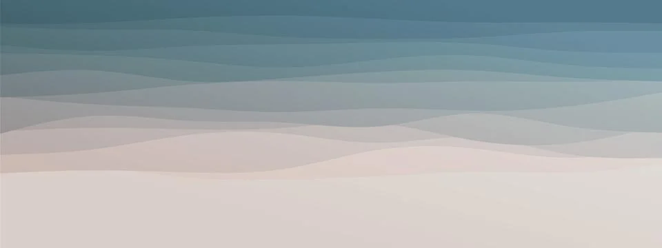 Abstract waves fluid shape levels background delicate pastel color gradient.  Stock Illustration