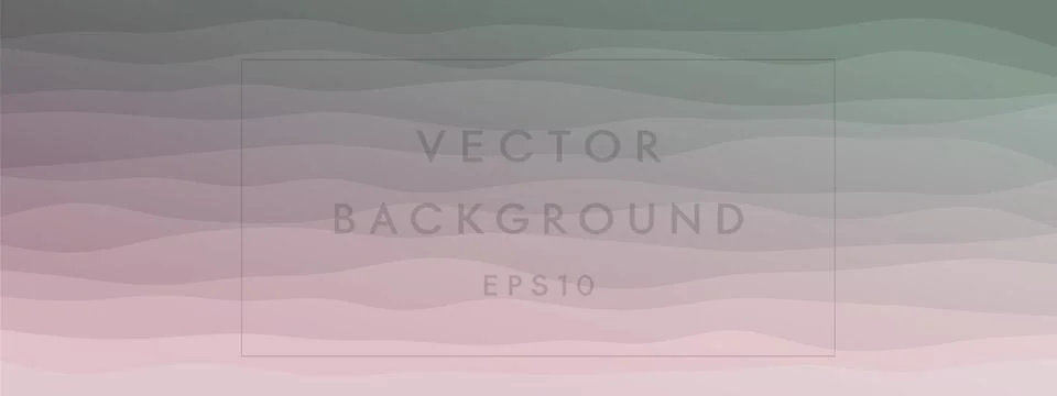 Abstract waves fluid shape levels background delicate pastel color gradient.  Stock Illustration