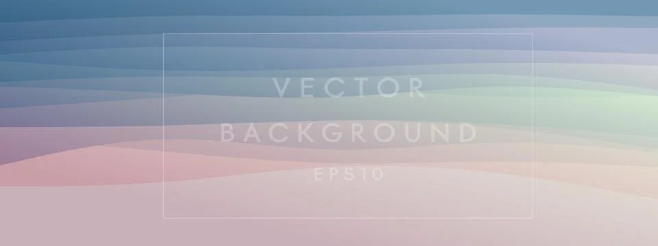 Abstract waves fluid shape levels background bright color gradient. Trendy te Stock Illustration