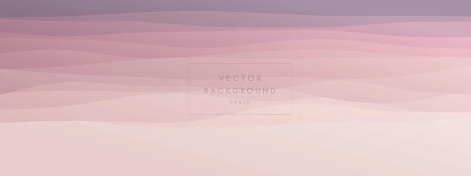 Abstract waves fluid shape levels background delicate pastel color gradient.  Stock Illustration