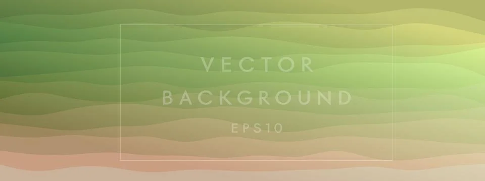 Abstract waves fluid shape levels background bright color gradient. Trendy te Stock Illustration