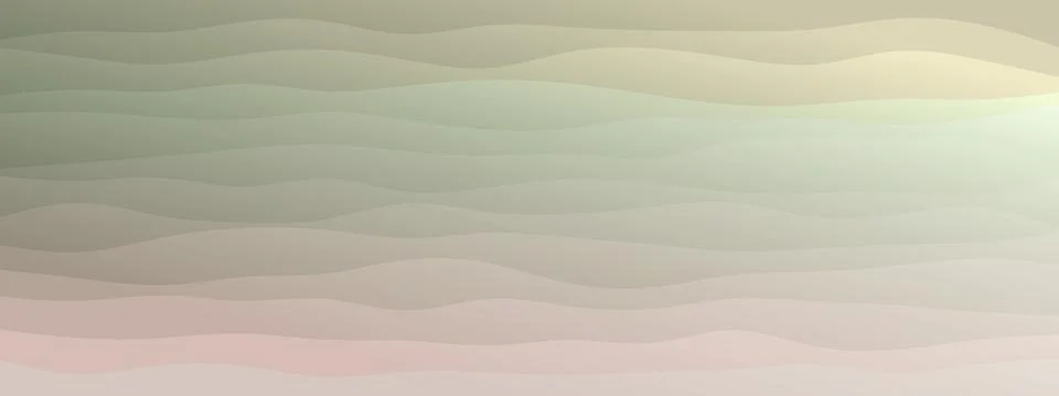 Abstract waves fluid shape levels background delicate pastel color gradient Stock Illustration