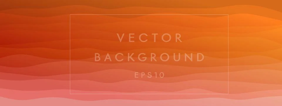 Abstract waves fluid shape levels background bright color gradient. Trendy te Stock Illustration
