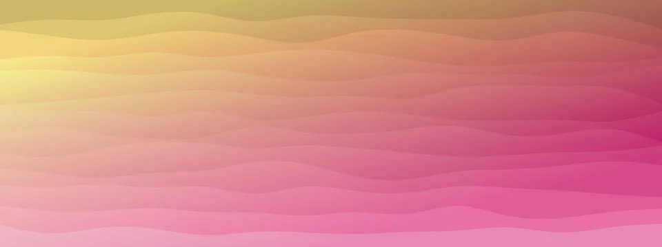 Abstract waves fluid shape levels background bright color gradient. Trendy te Stock Illustration