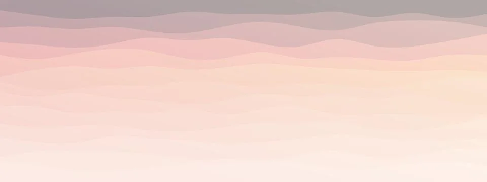 Abstract waves fluid shape levels background delicate pastel color gradient.  Stock Illustration