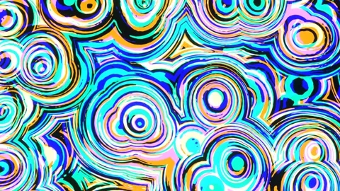 Abstract Waves Video stock 297652402