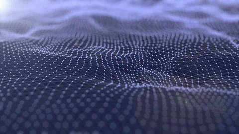 Abstract waves generated on a computer Stock Footage 75516512