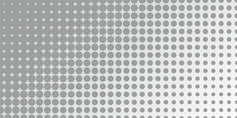 Abstract waves of gray dots on a light gray background. Stock Illustration