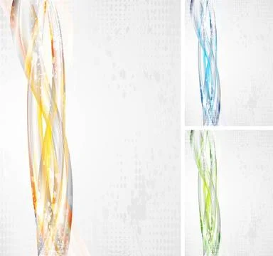 Abstract waves on the grunge backdrop. Vector background eps 10 Abstract w... Foto stock