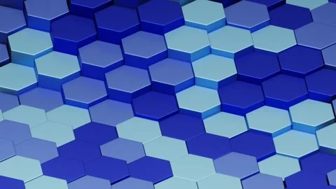 Abstract waves of a hexagon Stock Footage 160451145