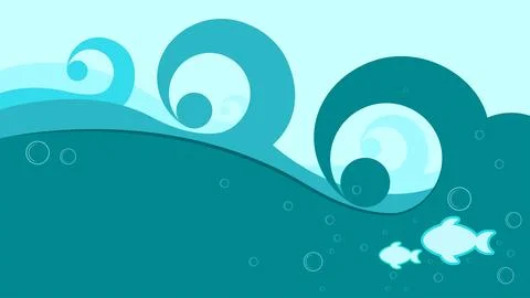 Abstract waves Stock Illustration