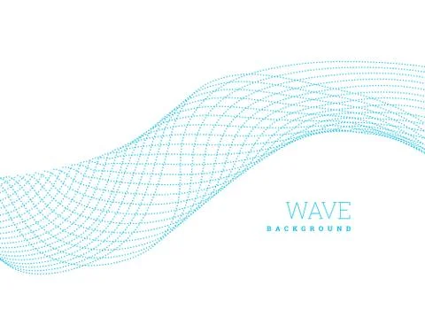 Abstract waves from lines. Blend design. Vector illustration on white Stock Illustration