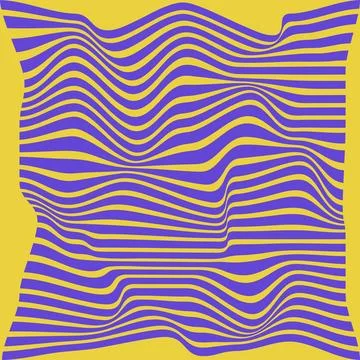Abstract waves, lines, stripes. Optical art pattern. Optical illusion striped Stock Illustration