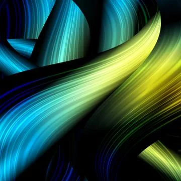 Abstract waves lines for techno background Stock Illustration