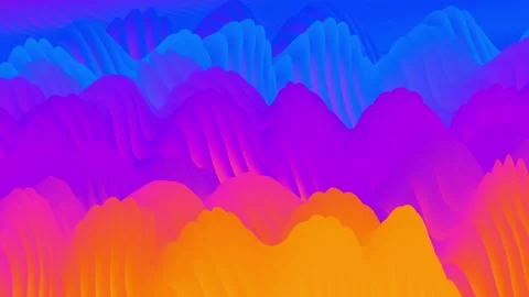 Abstract waves motion background in vibrant colors. Stock Footage 336813339