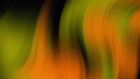 Abstract Waves of Orange and Green Blend Smoothly Stock Footage 327478674