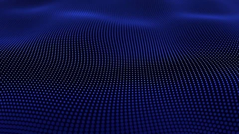Abstract waves oscillation. Abstract glowing digital cyber wave Stock Footage 270232621