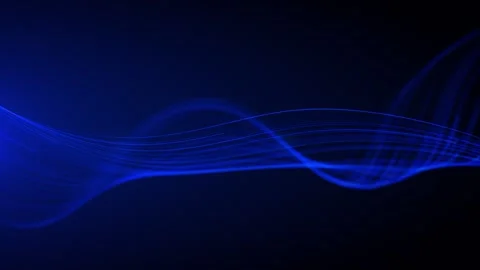 Abstract waves oscillation. Abstract glowing digital cyber wave made smooth.. 스톡 동영상 331309284