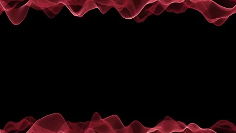 Abstract waves oscillation. Futuristic waves visualization. Vidéo 277582336