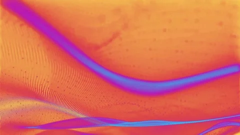 Abstract waves of particles flowing in golden background motion graphic. Stock Footage 342753110