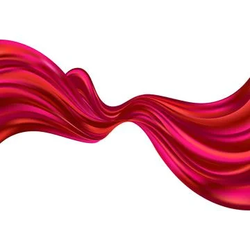 Abstract waves in red and pink color. Vector illustration Stock-Illustration